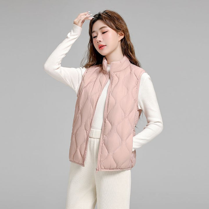 Damen gesteppte Thermo-Kapuzenjacke mit diamantförmiger Steppung Drune