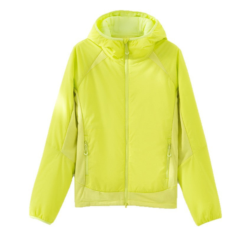 Damen Leichte Wind- und Thermojacke mit Kapuze, gesteppter Innenlage und Zweiwege-Reißverschluss Drune