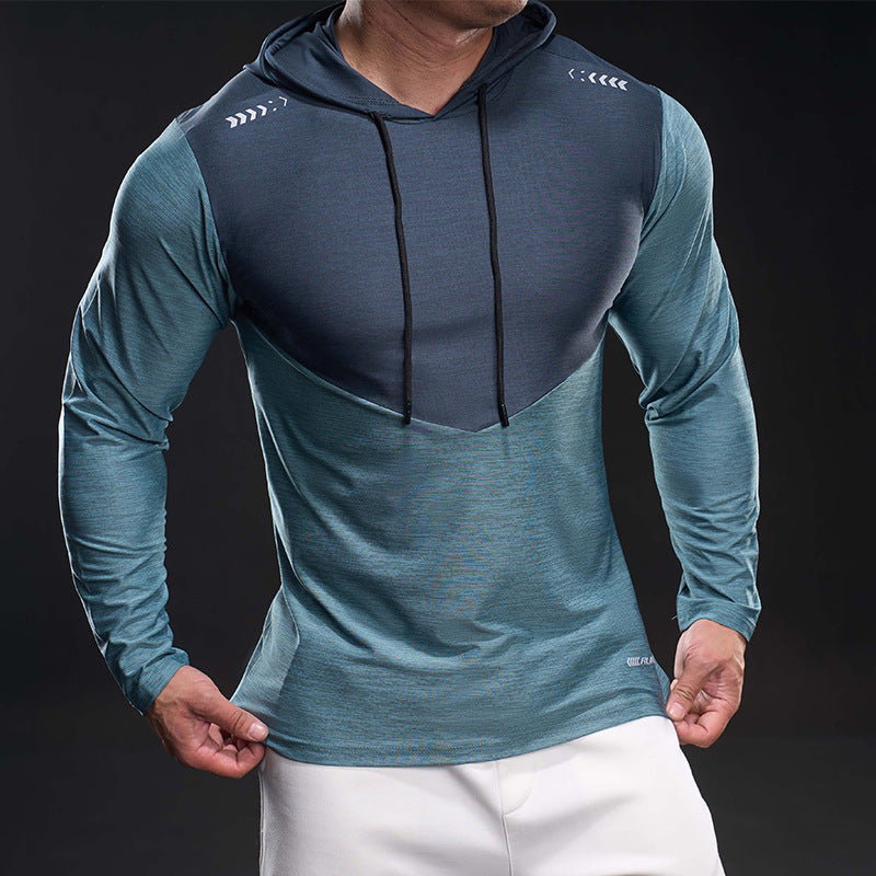 Herren Funktionelles Langarm-Hoodie für Training mit Stretch und Atmungsaktivität Drune
