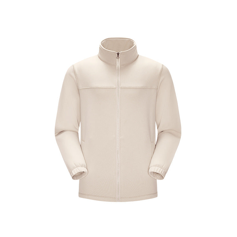 Herren Technische Fleecejacke mit hohem Stehkragen, durchgehendem Reißverschluss und elastischen Bündchen Drune