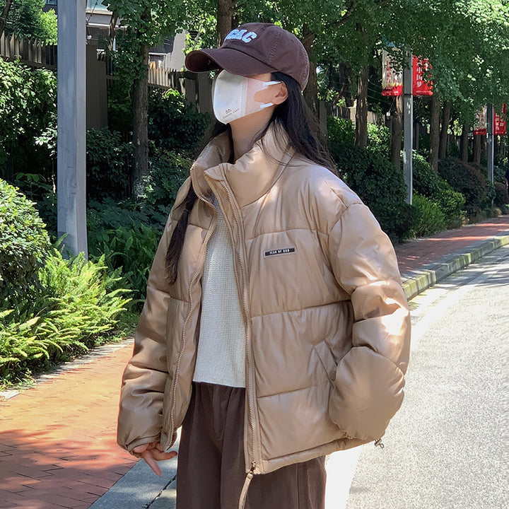 Damen Stylische und ultraleichte Pufferjacke mit hohem Kragen und praktischen Taschen Drune