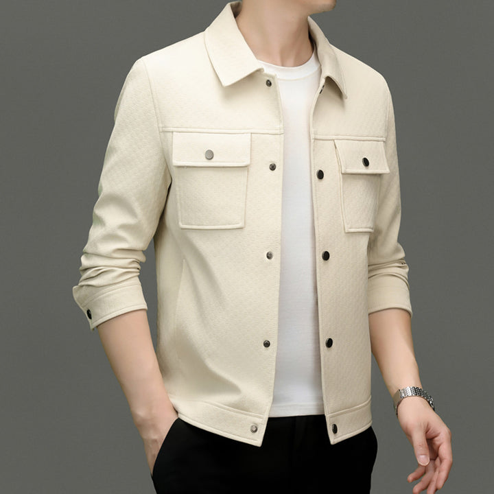 Herren Freizeitjacke mit strukturiertem Design und praktischen Taschen Drune