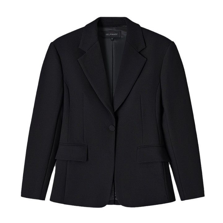 Damen Oversized Blazerjacke mit besonderen Knopfdetails und lässigem Schnitt Drune