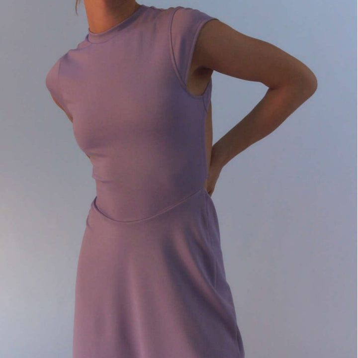 Damen Elegantes und figurbetontes Freizeitkleid Drune