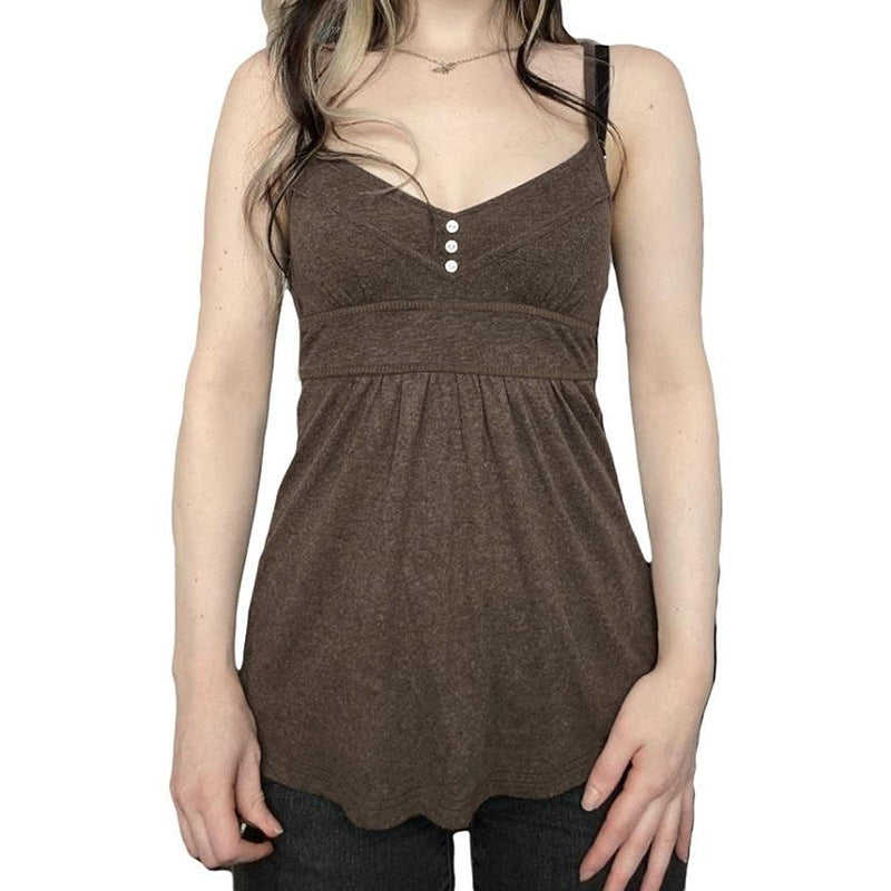 Damen lässiges Trägerkleid mit schmeichelndem Schnitt Drune