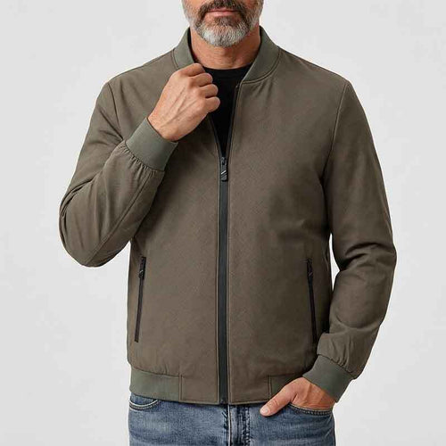 Herren Sportliche Übergangsjacke mit hohem Kragen und seitlichen Reißverschlusstaschen Drune 1788242364