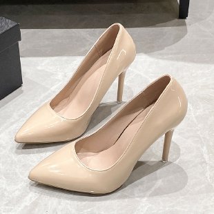 Damen elegante stiletto Pumps mit hochglänzender Oberfläche Drune
