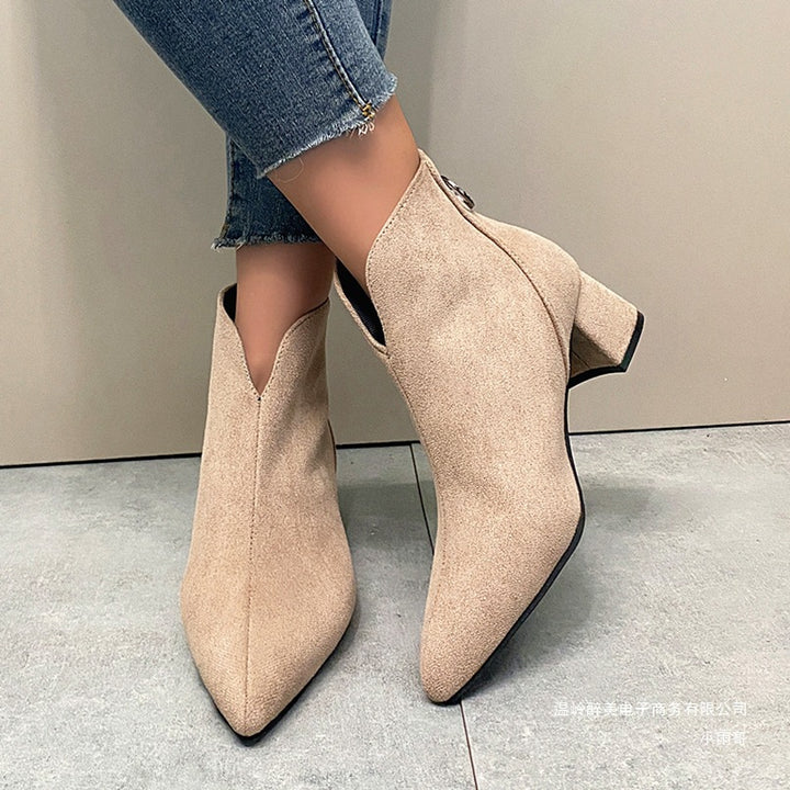 Damen Elegante und bequeme Stiefeletten Drune