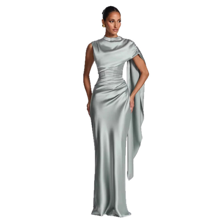 Damen Langarm Abendkleid Drune