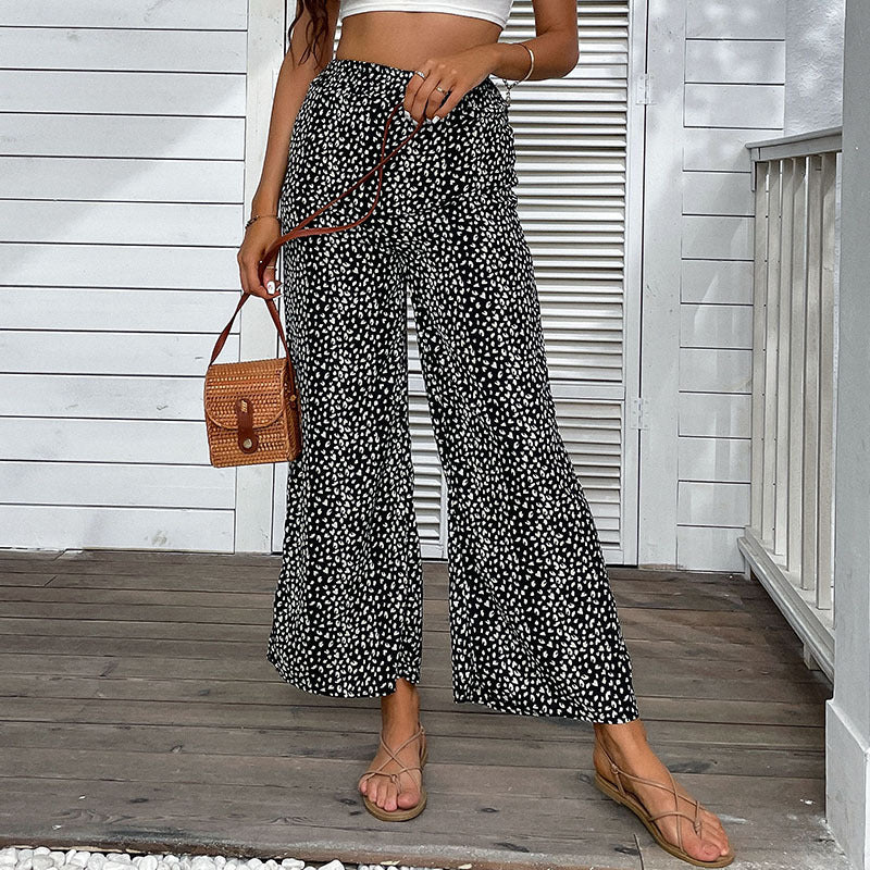 Damen Leichte Palazzo-Hose Drune