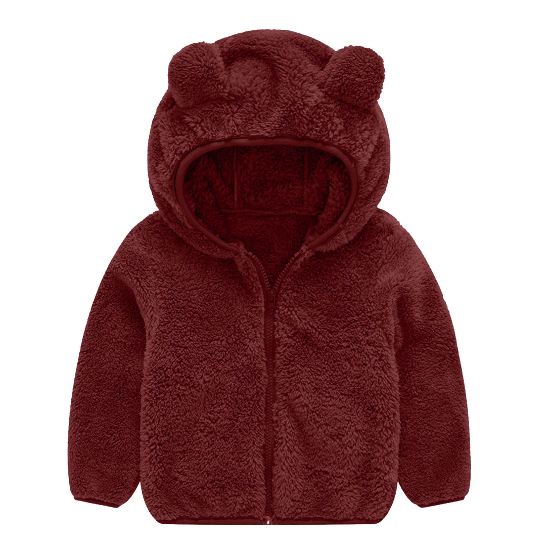 Damen Fleecejacke mit niedlichem Bärenohren-Design Drune