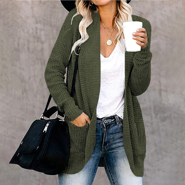 Drune | Modische Strickstrickjacke mit Design