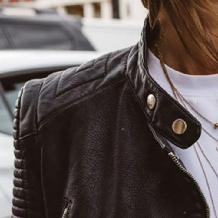 Damen Modische Bikerjacke
