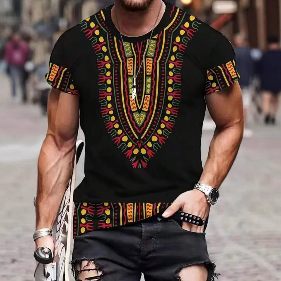 Herren Shirt mit ethnischem Muster Drune