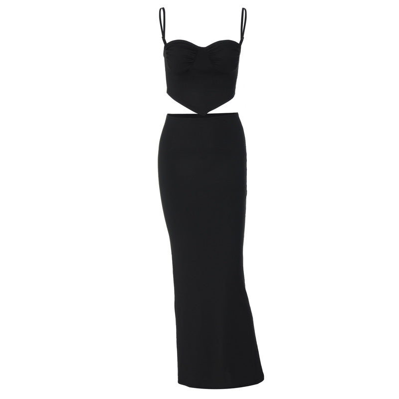 Damen Etuikleid mit raffinierten Cut-Outs und trägerlosem Oberteil Drune