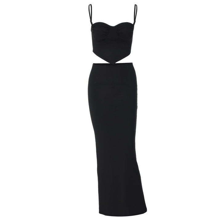 Damen Etuikleid mit raffinierten Cut-Outs und trägerlosem Oberteil Drune