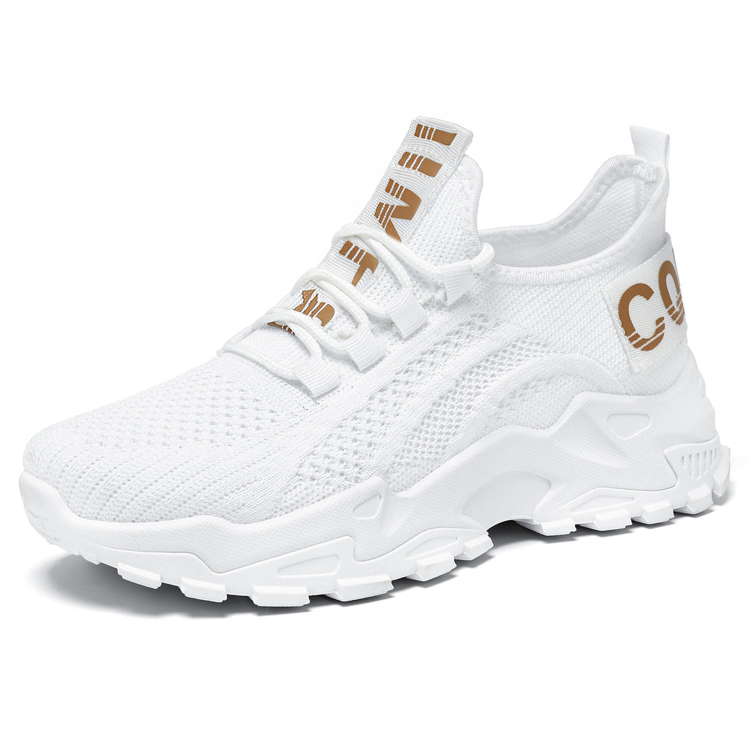 Damen nan nahtloser 3D-Strick Slip-On Sneaker mit elastischem Schlupfschaft, gepolsterter Fersenlasche und griffiger Hybridprofilsohle Drune