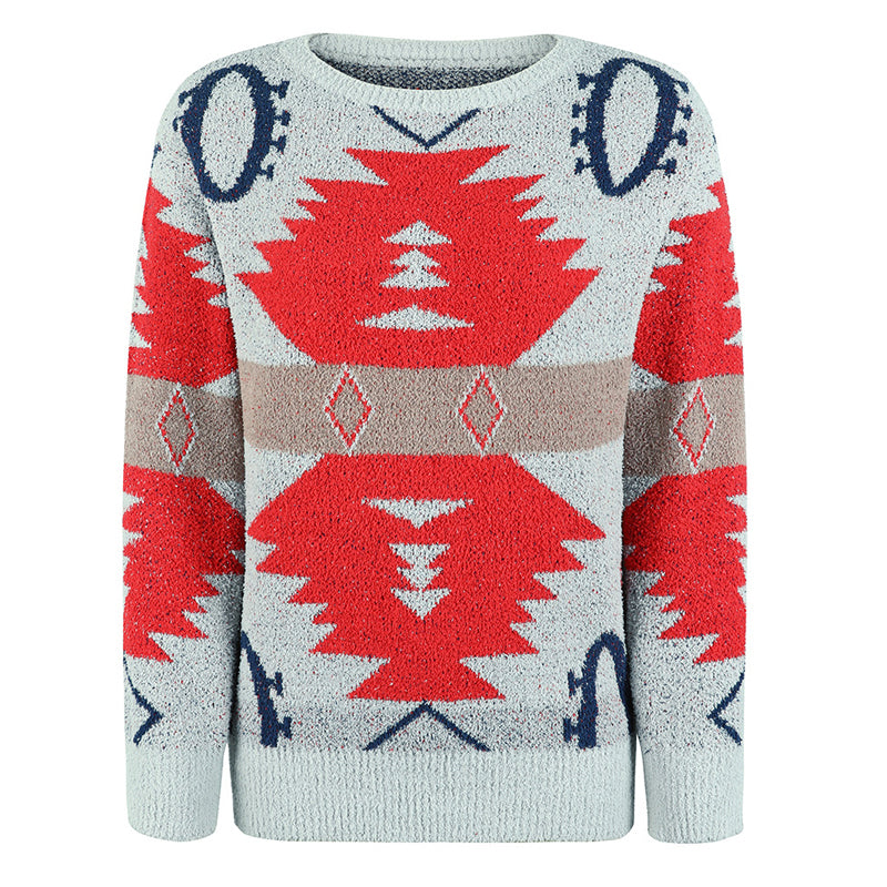 Drune | Geometrischer Strickpullover Mit Modernem Look