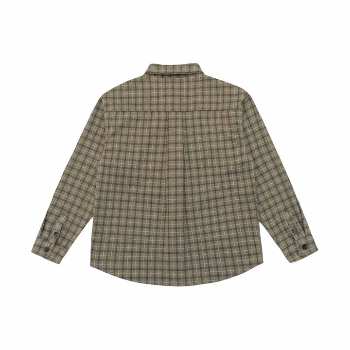 Unisex Kariertes Hemdjacke-Overshirt aus Wollmischung Drune