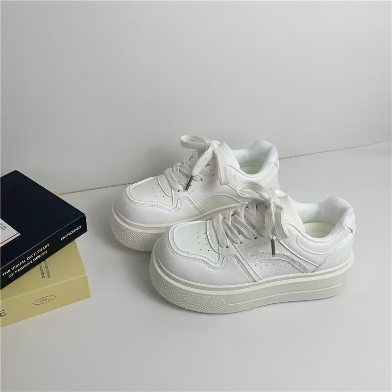 Damen Platform Sneakers mit modischem Design und dämpfender Sohle Drune