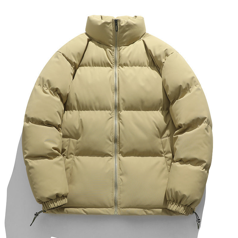 Unisex Wattierte Stepp-Übergangsjacke mit hohem Kragen und verstellbarem Saum Drune
