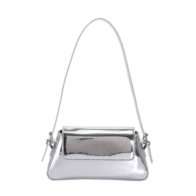 Damen Sleek Metallische Clutch Tasche Drune