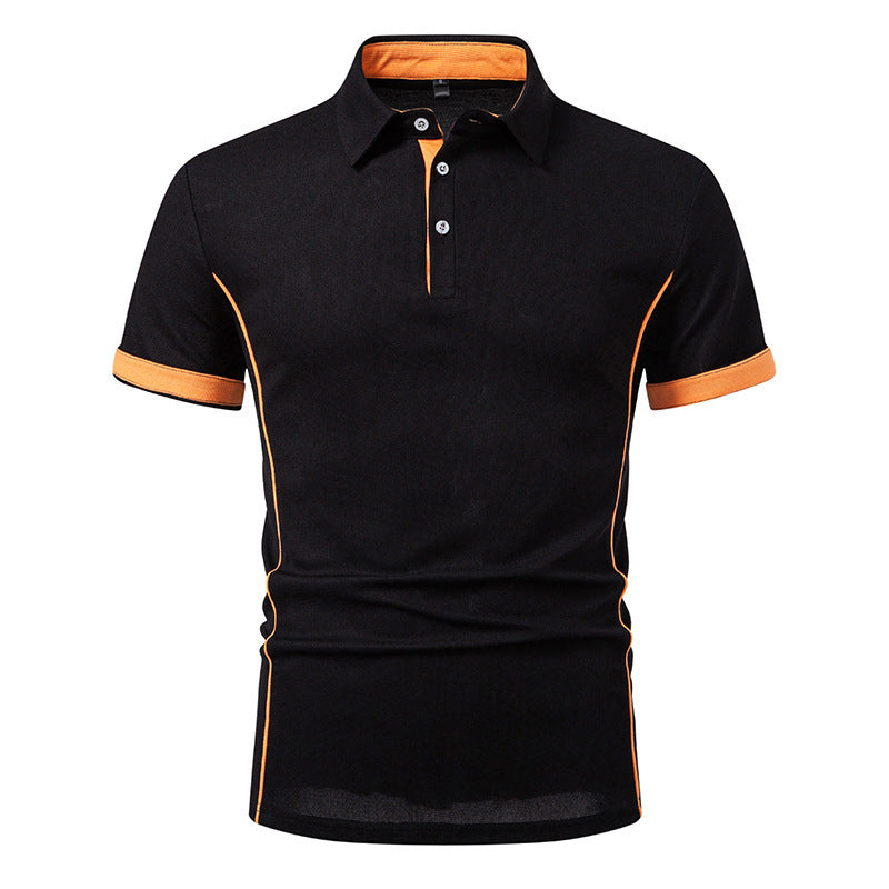 Herren Polo-Shirt mit kontrastierenden Akzenten und atmungsaktiven Eigenschaften Drune