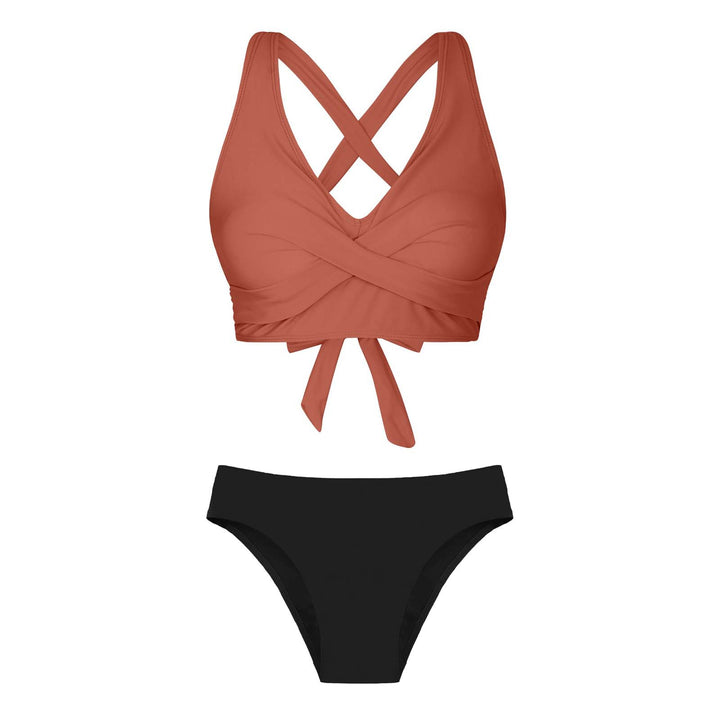 Damen Zweiteiliger Badeanzug mit floralem Design Drune