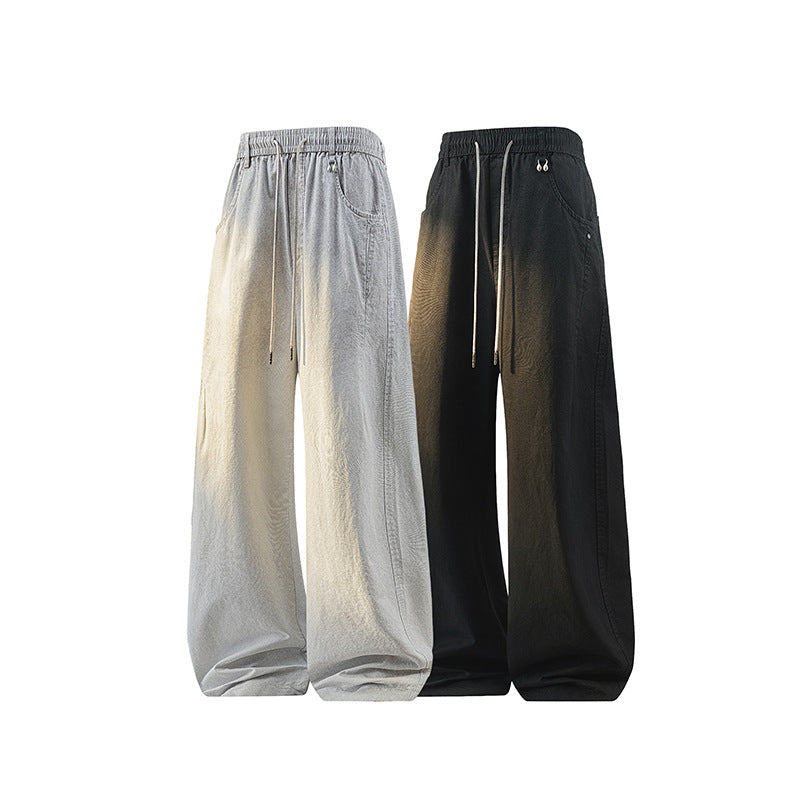Damen Weite Baumwollmix-Hose im Baggy-Cut mit Tunnelzug und Oversized-Bein Drune