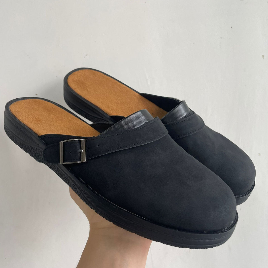 Damen Komfortable Clogs aus hochwertigem Wildleder mit anatomischer Fußbettgestaltung Drune