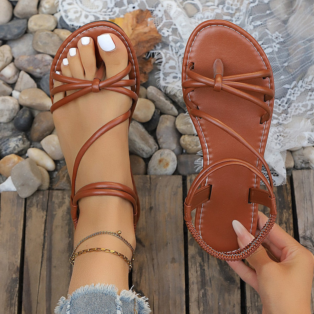 Damen elegante Strandsandalen Drune