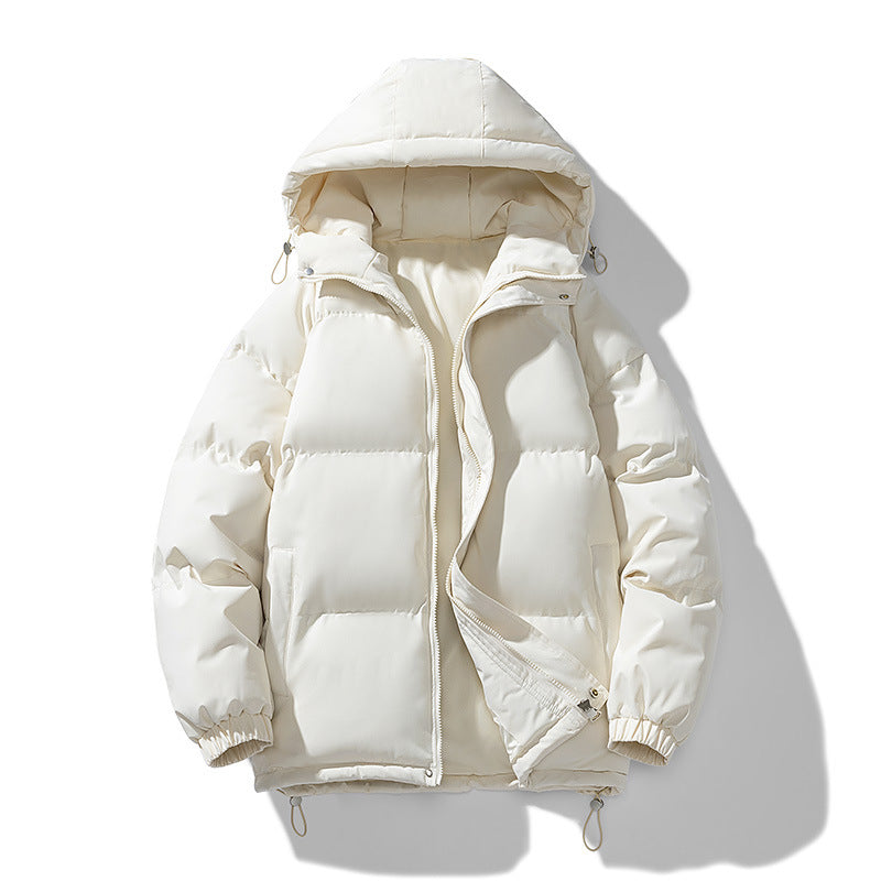Unisex Gepolsterte Kapuzensteppjacke mit Thermoisolierung und verstellbarem Saum Drune