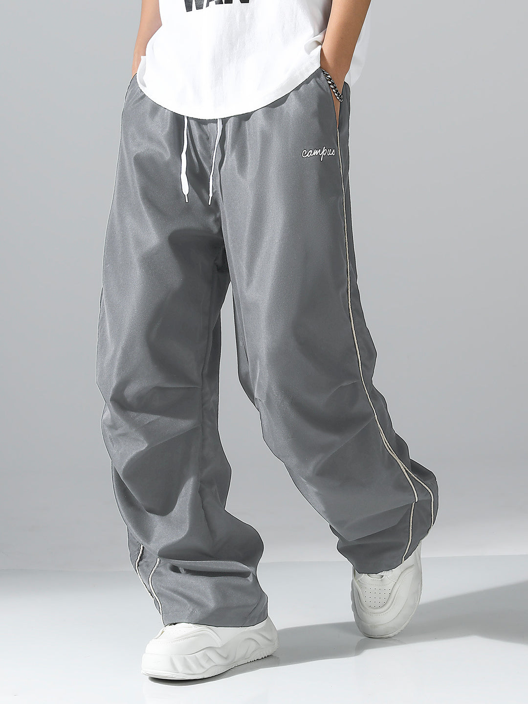 Herren Bequeme Freizeit- und Sporthose mit elastischem Bund und seitlichen Taschen Drune