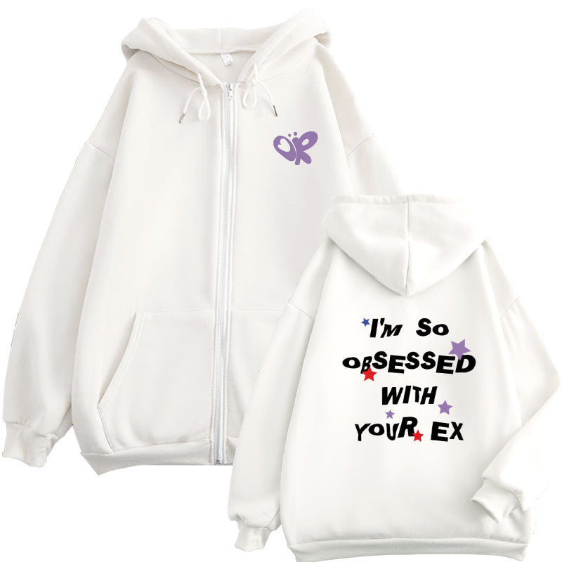 Damen Kapuzenjacke mit verspieltem Aufdruck und bequemer Passform Drune