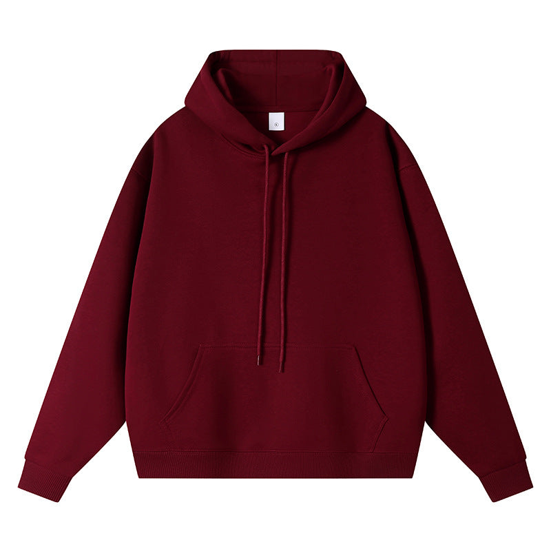 Unisex Oversize-Kapuzenpullover mit Kängurutasche und Rippbündchen Drune