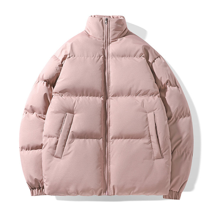 Herren Oversize Steppjacke mit hohem Stehkragen und verdeckten Eingrifftaschen Drune