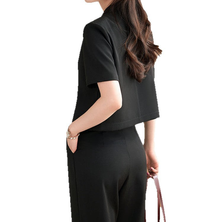 Damen Kurzarm-Blazer Drune