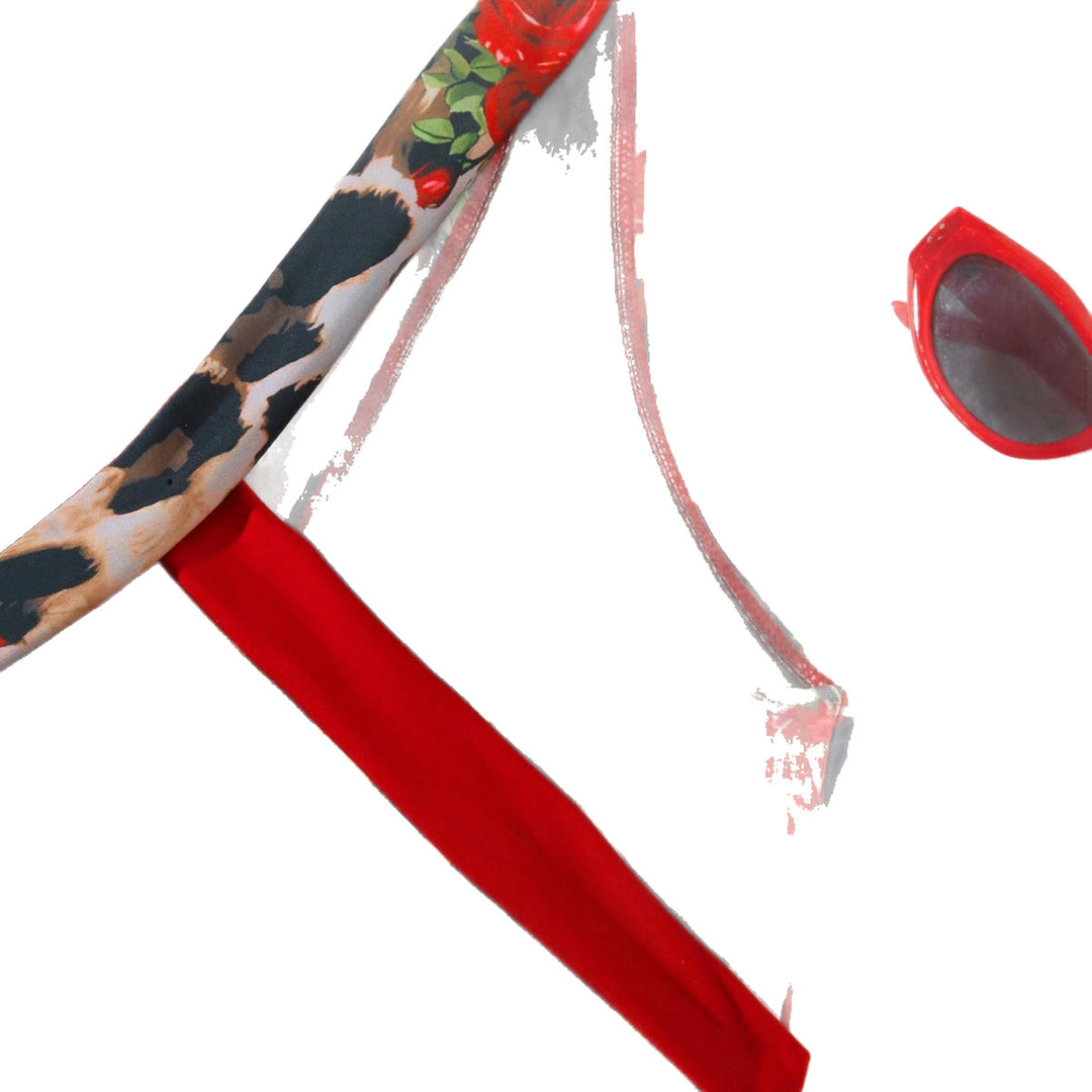 Damen Sportlicher Einteiler mit floralem und animalischem Design Drune