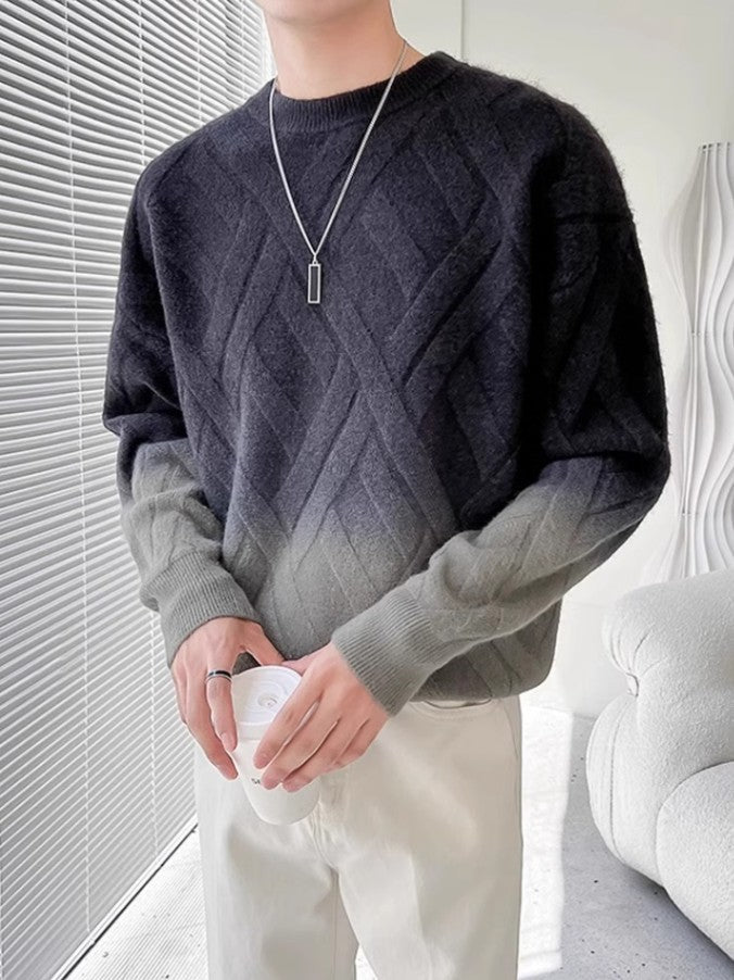 Herren Gemusterter Pullover Drune