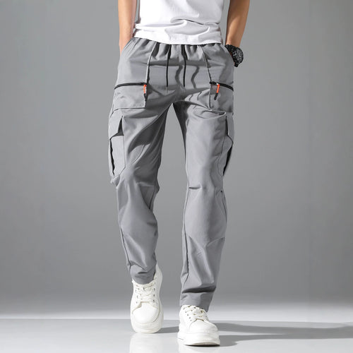 Herren Bequeme Cargo-Hose mit elastischem Bund Drune