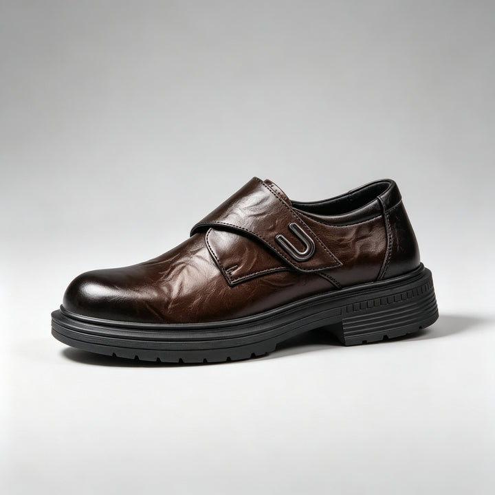 Herren Elegante und Bequeme Leder Schnürschuhe Drune