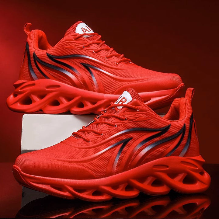 Herren futuristische Wellen-Sohlensneaker mit atmungsaktivem Strickoberteil Drune