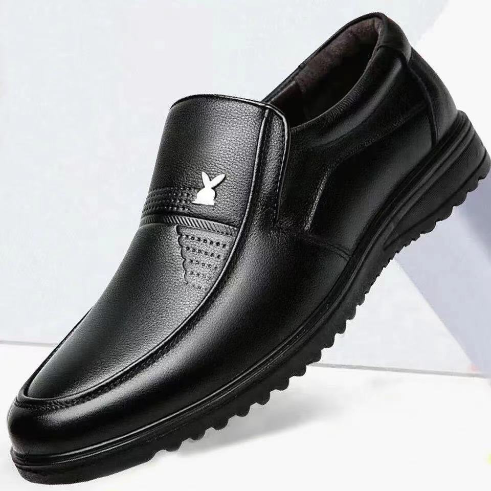 Herren Eleganter Lederoptik-Slipper mit rutschfester Profilsohle Drune