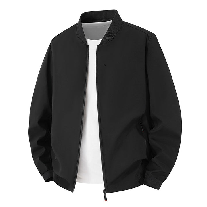 Herren Leichte Bikerjacke mit Stehkragen Drune