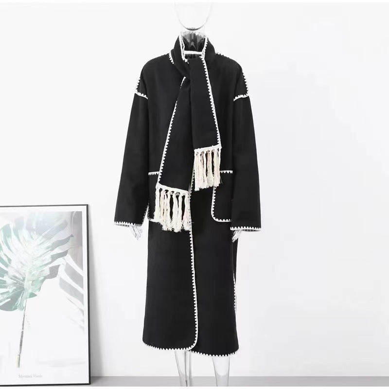 Damen Lange Strickjacke Drune