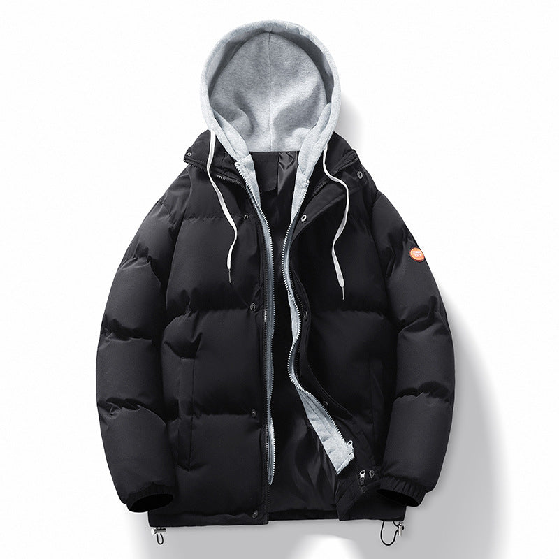 Herren Steppjacke mit abnehmbarer Kapuze Drune