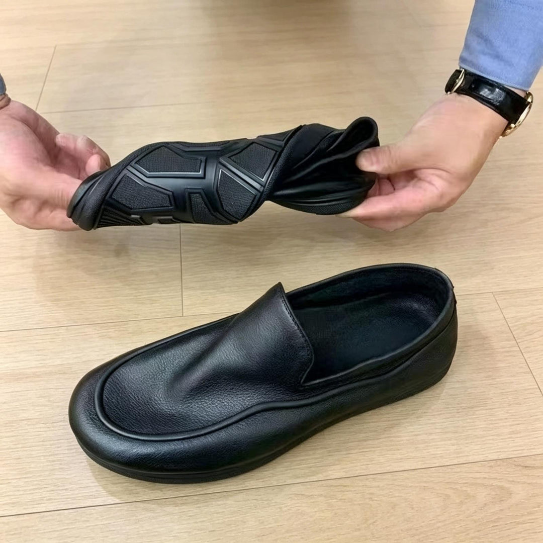 Herren Elegante Slip-On Leder Mokassins Drune