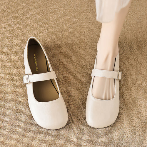 Damen Mary Jane Schuhe mit verstellbarem Riemen und bequemem Fußbett Drune