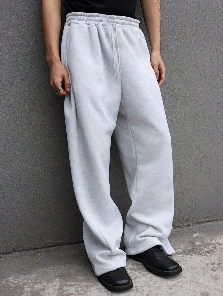 Herren Weite Baggy-Jogginghose mit elastischem Bund, Tunnelzug & extra langem Bein Drune