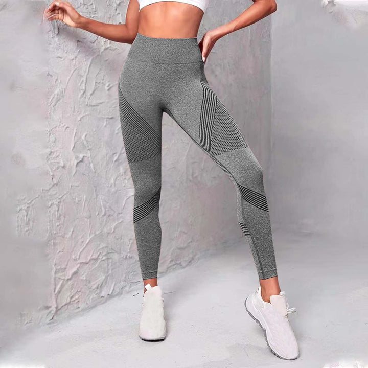 Damen Funktionsleggings mit atmungsaktivem Design und strukturierten Einsätzen Drune